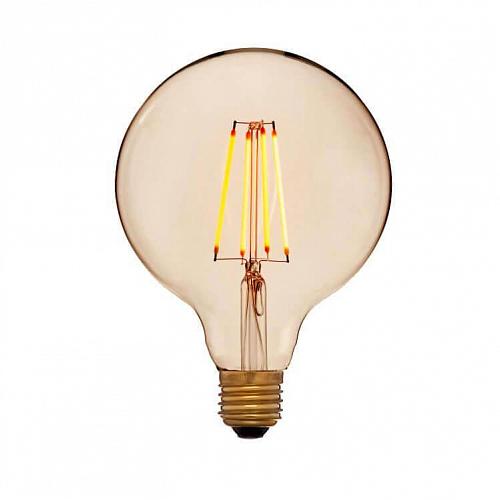 Лампа светодиодная филаментная E27 4W 2200K золотая 056-793a