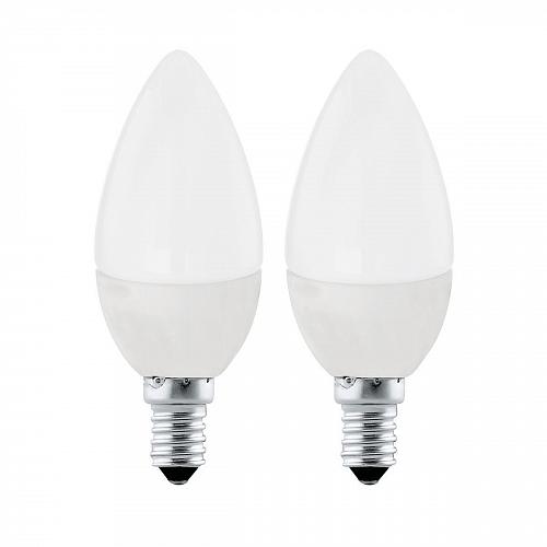 Набор светодиодных ламп Eglo E14 4W 3000K матовая 10792