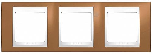 Рамка 3-постовая Schneider Electric Unica Хамелеон MGU6.006.869