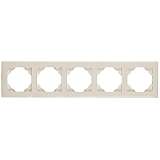 Рамка 5-постовая Efapel Logus 90 Base бежевый 90950 TMF