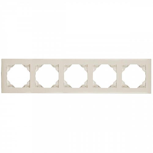Рамка 5-постовая Efapel Logus 90 Base бежевый 90950 TMF
