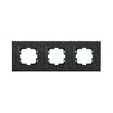 Рамка 3-постовая Mono Electric Style Granit чёрный гранит 107-610000-162