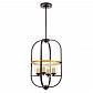 Подвесная люстра Lumina Deco Monterey LDP 1141-4 BK+MD - фото №6