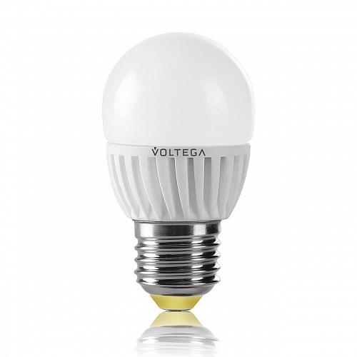 Лампа светодиодная Voltega E27 6.5W 4000К матовая VG1-G2E27cold6W 4696