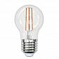 Лампа светодиодная филаментная Uniel E27 13W 3000K прозрачная LED-G45-13W/3000K/E27/CL PLS02WH UL-00005907 - фото №1