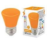 Лампа светодиодная Volpe E27 1W оранжевая LED-D45-1W/ORANGE/E27/FR/С BELL UL-00005642