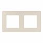 Рамка 2-постовая ЭРА 12 сатин слоновая кость 12-5102-02 Б0052510 - фото №1