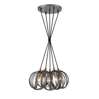 Подвесные светильники антично-серебристого цвета