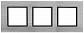 Рамка 3-постовая ЭРА Elegance 14-5203-41 Б0034557 - фото №1