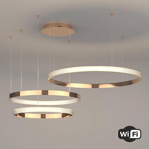 Подвесной светодиодный светильник Eurosvet Smart Posh 90275/3 медный