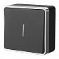 Выключатель одноклавишный с подсветкой Werkel Gallant черный/хром W5010135 4690389163845 - фото №1