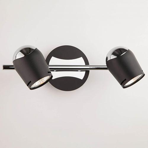 Настенный светильник Eurosvet 20057/2 хром/черный