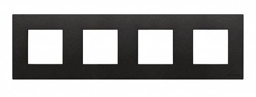 Рамка 4-постовая ABB Zenit антрацит 2CLA227400N1801