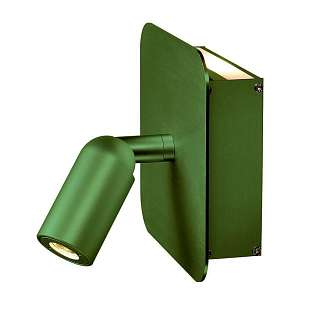 Споты с двумя плафонами зеленого цвета