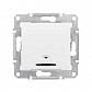 Выключатель кнопочный с синей подсветкой Свет Schneider Electric Sedna 10A 250V SDN1800121 - фото №1