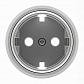 Лицевая панель ABB Sky Moon розетки Schuko с/з хром 2CLA868890A1401 - фото №1