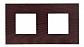 Рамка 2-постовая ABB Zenit венге 2CLA227200N2101 - фото №1