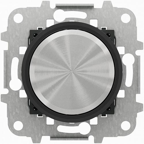 Диммер поворотный универсальный ABB Sky Moon cтекло чёрное 2CLA866000A1501