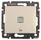Выключатель кнопочный одноклавишный Legrand Valena 10A 250V с подсветкой Звонок слоновая кость 774115 - фото №1