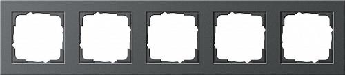 Рамка 5-постовая Gira E2 антрацит 021523