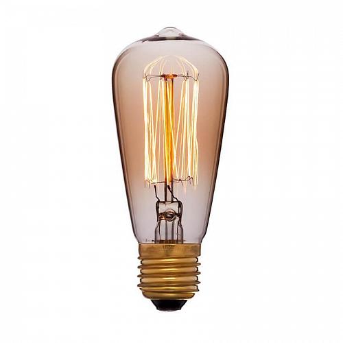 Лампа накаливания E27 60W золотая 053-600