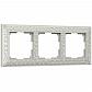 Рамка Werkel Antik на 3 поста жемчужный WL07-Frame-03 4690389063510 - фото №1