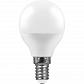 Лампа светодиодная Feron E14 11W 2700K Шар Матовая LB-750 25946 - фото №1
