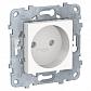 Розетка Schneider Electric Unica New б/з со шторками 16A 250V NU503318 - фото №1