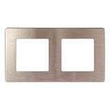 Рамка 2-постовая ЭРА 12 сатин шампань 12-5102-04 Б0052512
