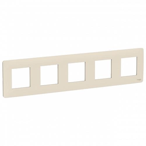 Рамка 5-постовая Schneider Electric Unica New NU201044