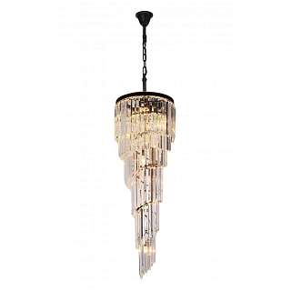 Каскадные люстры черного цвета