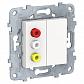 Розетка 3xRCA Schneider Electric Unica New NU543118 - фото №1