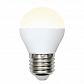 Лампа светодиодная Uniel E27 6W 3000K матовая LED-G45-6W/WW/E27/FR/MB PLM11WH UL-00002377 - фото №1