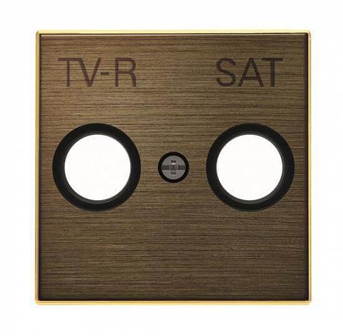Лицевая панель ABB Sky розетки TV-R-SAT античная латунь 2CLA855010A1201
