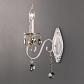 Бра Eurosvet Ravenna 10104/1 белый с золотом/тонированный хрусталь Strotskis - фото №1