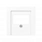 Накладка розетки TAE, моно/стерео-аудиорозетки Jung A 500 белая A569PLTWW - фото №1