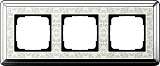 Рамка 3-постовая Gira ClassiX Art хром/кремовый 0213683