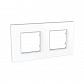 Рамка 2-постовая Schneider Electric Unica Quadro MGU2.704.18 - фото №1