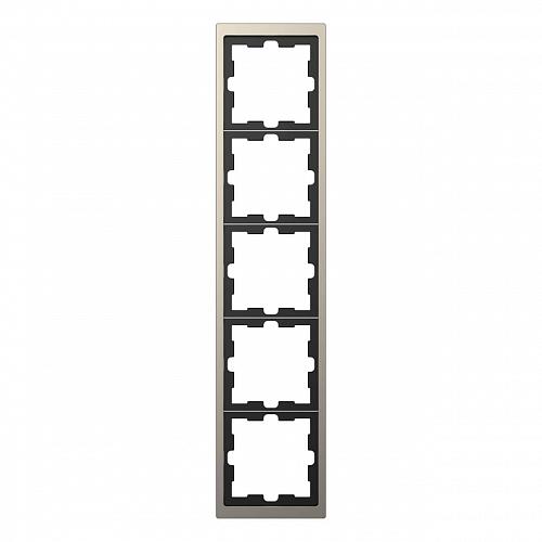 Рамка 5-постовая Schneider Electric Merten D-Life MTN4050-6550