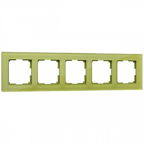 Рамка Werkel Favorit на 5 постов фисташковый WL01-Frame-05 4690389098697