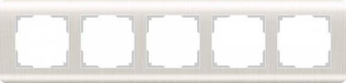 Рамка Werkel Stream на 5 постов перламутровый WL12-Frame-05 4690389123047