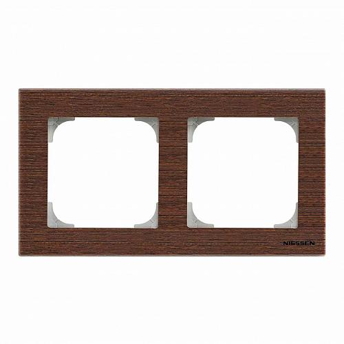 Рамка 2-постовая ABB Sky венге 2CLA857200A2101