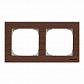 Рамка 2-постовая ABB Sky венге 2CLA857200A2101 - фото №1