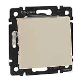 Выключатель кнопочный одноклавишный Legrand Valena слоновая кость 774311