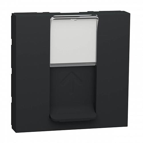 Лицевая панель RJ45 одиночная без коннектора Schneider Electric Unica Modular NU941154