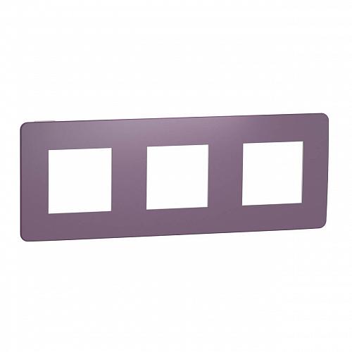 Рамка 3-постовая Schneider Electric Unica New NU280614