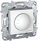 Диммер поворотный Schneider Electric Unica для ламп накаливания и галогенных 40-1000W MGU5.512.30ZD - фото №1