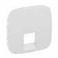Лицевая панель Legrand Valena Allure розетки телефонной RJ-11/Ethernet RJ-45 белая 755415 - фото №1