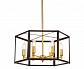 Подвесная люстра Lumina Deco Lorton LDP 1142-6 BK+MD - фото №3