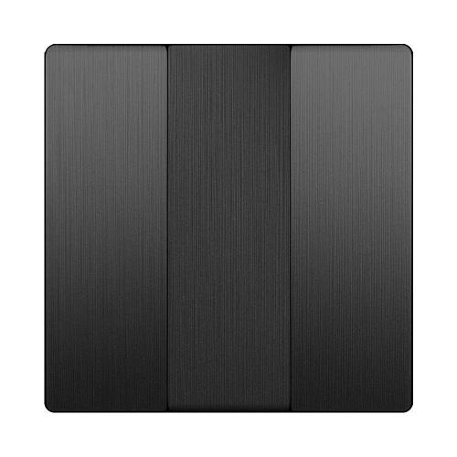 Набор клавиш Werkel для выключателя трехклавишного Графит рифленый WL04-SW-3G-CP 4690389145957